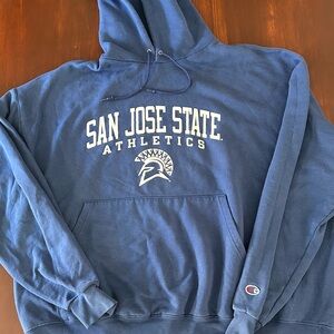 Champion XXL San Jose State Athletics Hoodie Blue